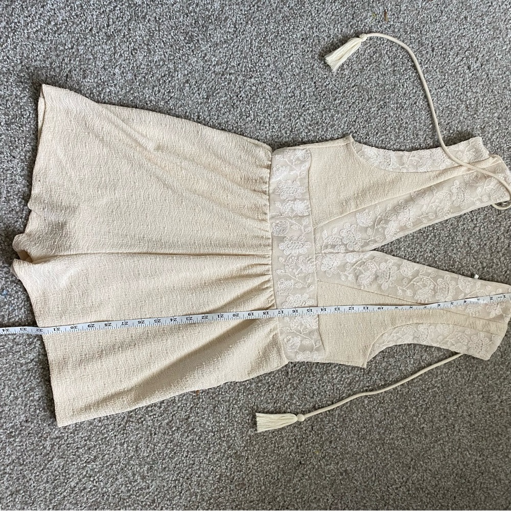 ZARA Textured Ivory Cream Lace Detail Romper Playsuit - Picture 5 of 13